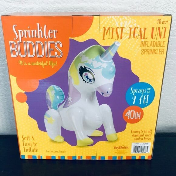 Inflatable Unicorn Kids Outdoor Summer Party Sprinkler - Picture 1 of 3